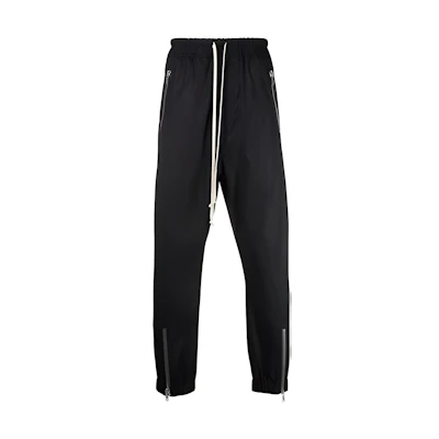 Rick Owens Lace-Up Zip Casual Pants Black RU01B1370TE-09