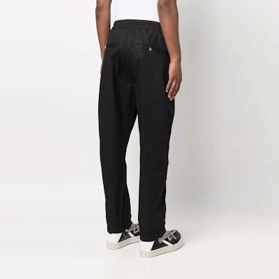 Rick Owens 繫帶拉鍊休閒長褲 黑色 RU01B1370TE-09 Shop Rick Owens 繫帶拉鍊休閒長褲 黑色 RU01B1370TE-09