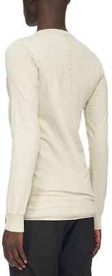 RICK OWENS 珍珠白色寬鬆長袖圓領上衣 RU01C4252JA08 Shop RICK OWENS 珍珠白色寬鬆長袖圓領上衣 RU01C4252JA08