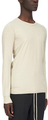 RICK OWENS 珍珠白色寬鬆長袖圓領上衣 RU01C4252JA08 Purchase RICK OWENS 珍珠白色寬鬆長袖圓領上衣 RU01C4252JA08