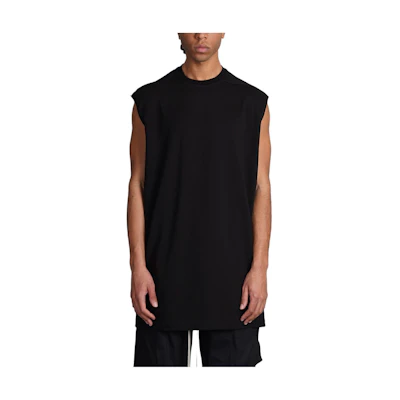 RICK OWENS Oversized Sleeveless Crewneck T-Shirt Black RU01D3160BA-09