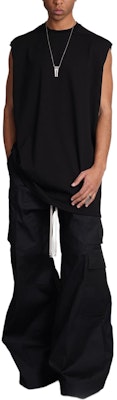 RICK OWENS Oversized Sleeveless Crewneck T-Shirt Black RU01D3160BA-09 Purchase RICK OWENS Oversized Sleeveless Crewneck T-Shirt Black RU01D3160BA-09