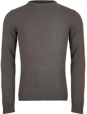 Rick Owens Round Neck Long Sleeve Cashmere Sweater Taupe Brown RU02A5684WSBR34 Order Rick Owens Round Neck Long Sleeve Cashmere Sweater Taupe Brown RU02A5684WSBR34