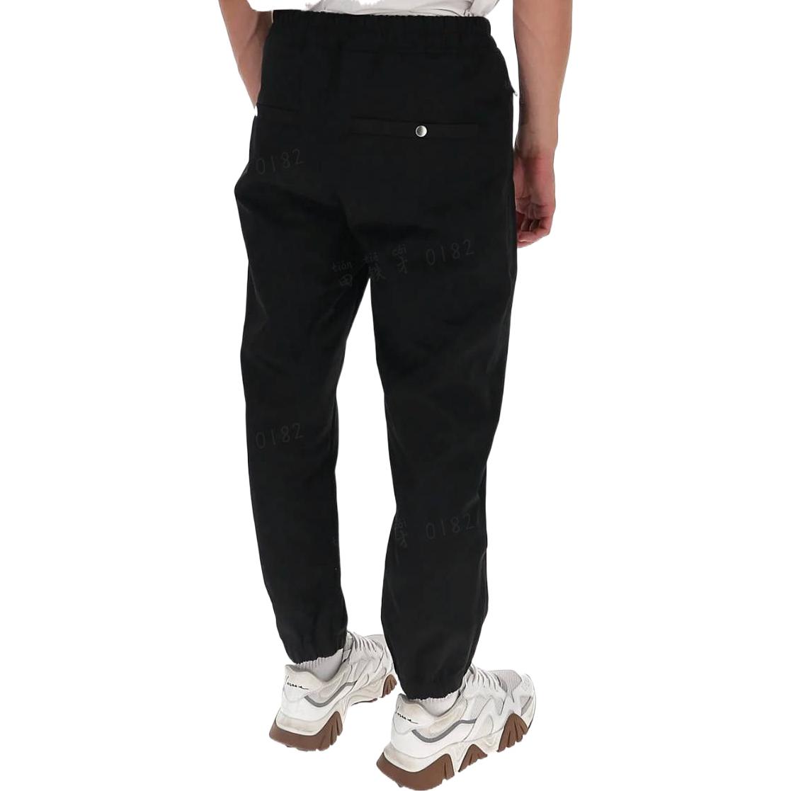 Shop RICK OWENS  Slim-Fit Mid-Rise Zipper Jogger Knit Pants Black RU20F3375TT-09