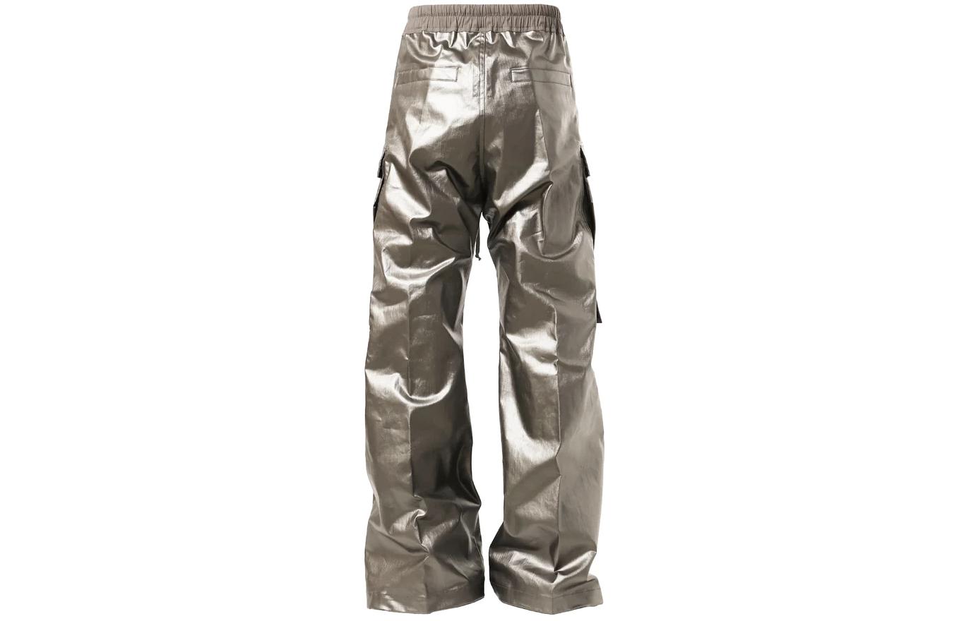 Lookbook RICK OWENS 修身米色休閒褲搭配側口袋 RU01D3339SCT-68