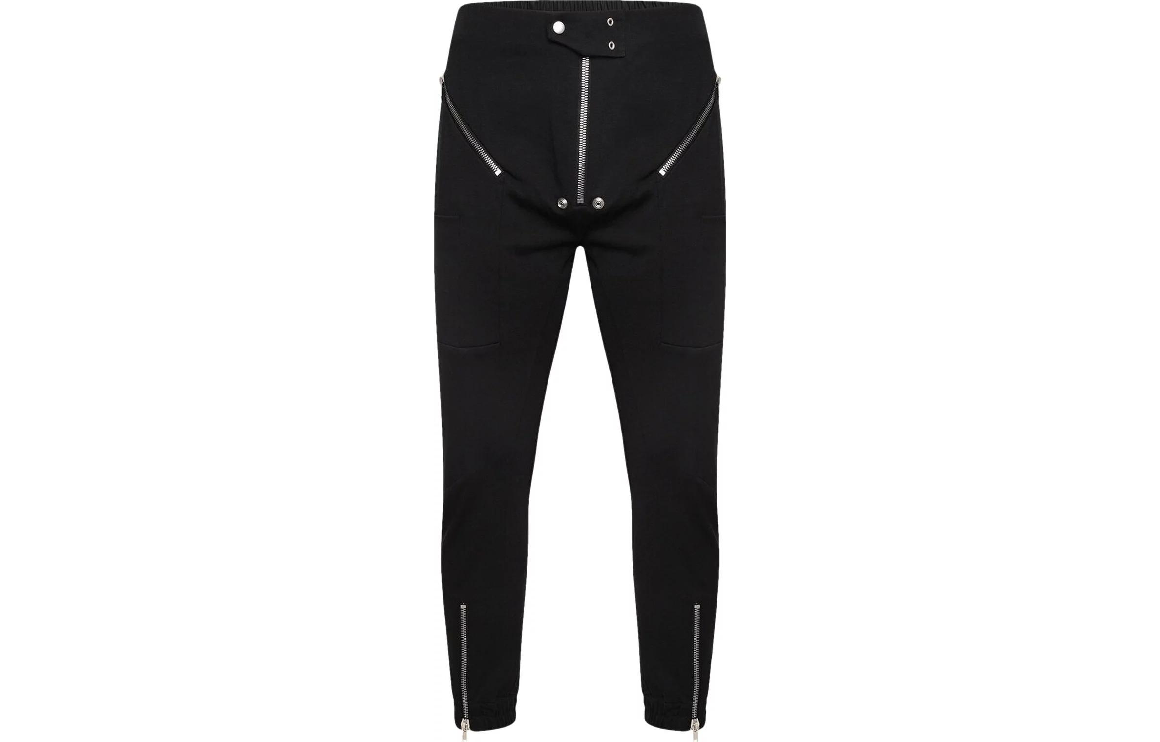 RICK OWENS  Slim Fit Mid-Rise Casual Pants Black RU02C7336LS-09