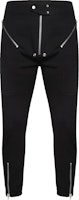 RICK OWENS Slim Fit Mid-Rise Casual Pants Black RU02C7336LS-09 RICK OWENS Slim Fit Mid-Rise Casual Pants Black RU02C7336LS-09