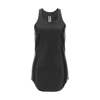RICK OWENS Slim Fit Sleeveless Black Tank Top. RP01D2121LS-09