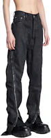 Purchase Rick Owens 黑色寬褲分叉長褲. RR01D3343BW-99
