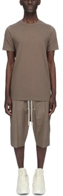 RICK OWENS 素色圓領短袖T恤 米灰色 RU01C4264JA34 Lookbook RICK OWENS 素色圓領短袖T恤 米灰色 RU01C4264JA34