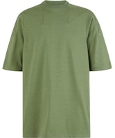 RICK OWENS Solid Color Green Crew Neck T-Shirt. RU01C4275BA55 RICK OWENS Solid Color Green Crew Neck T-Shirt. RU01C4275BA55