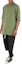 Lookbook RICK OWENS Solid Color Green Crew Neck T-Shirt. RU01C4275BA55