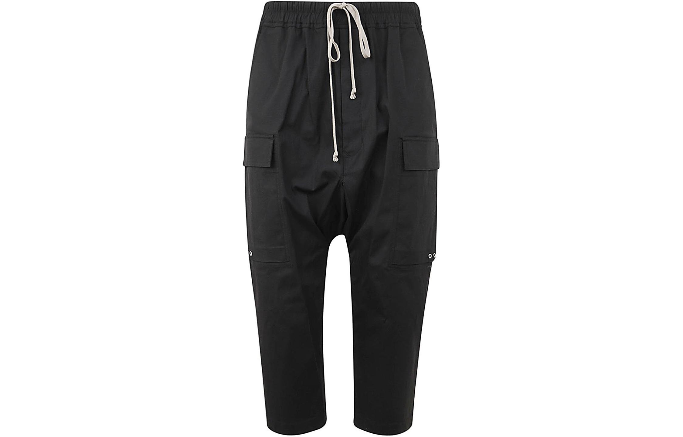 Order Rick Owens  Solid Color Loose-Fit Cargo Pants Black RU01D3385TE-09