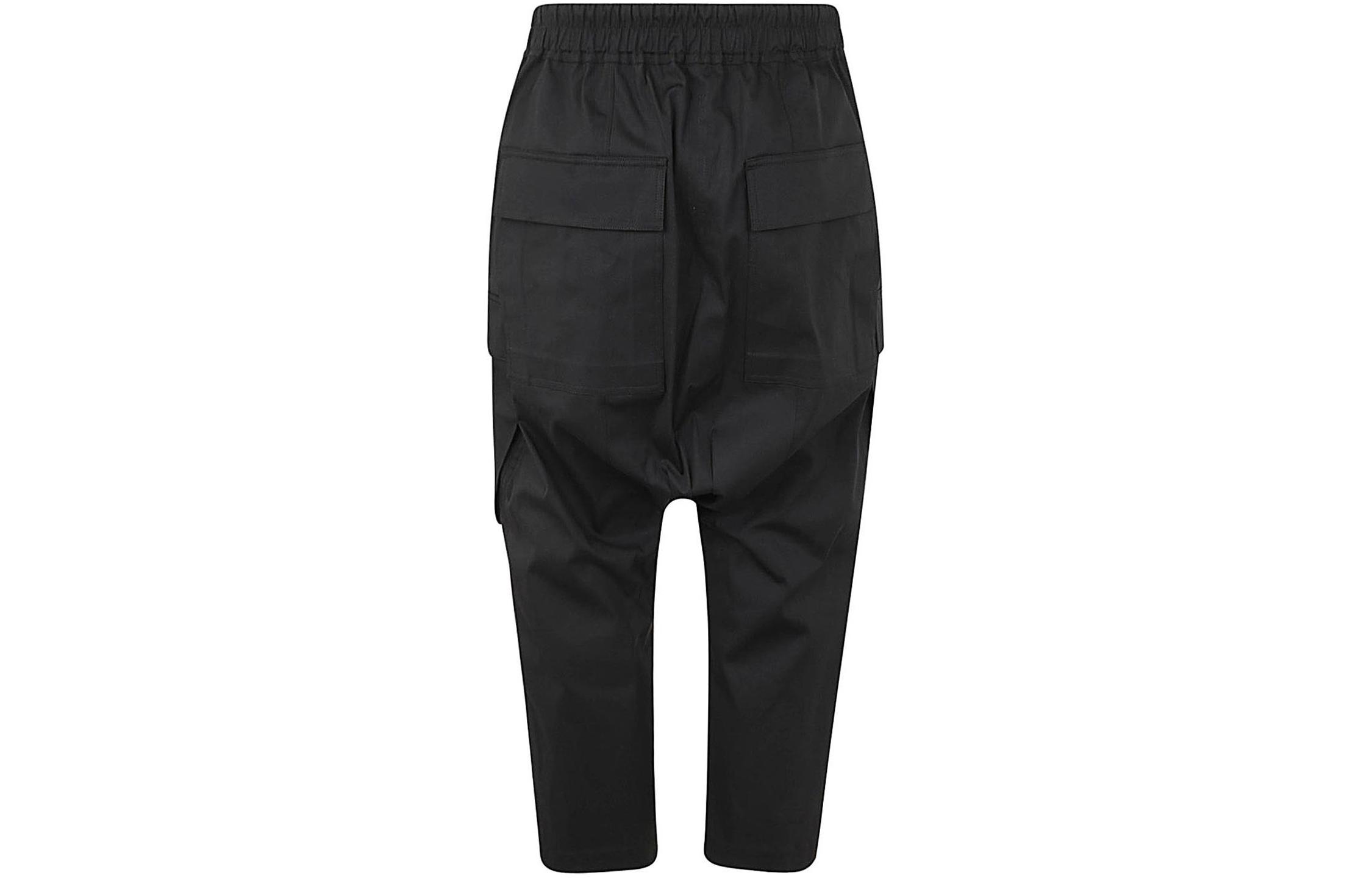 Lookbook Rick Owens  Solid Color Loose-Fit Cargo Pants Black RU01D3385TE-09