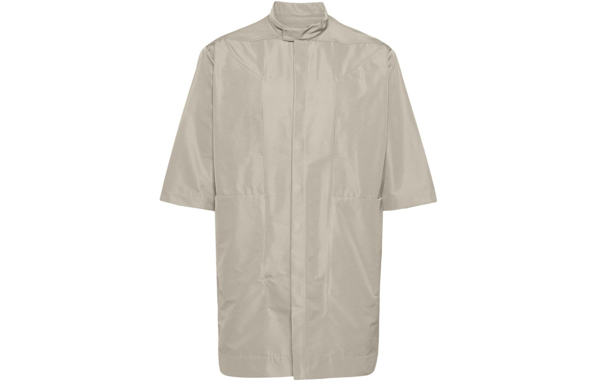 Rick Owens  Solid Color Loose Fit Casual Jacket Cold Gray. RU01D3770FK-08