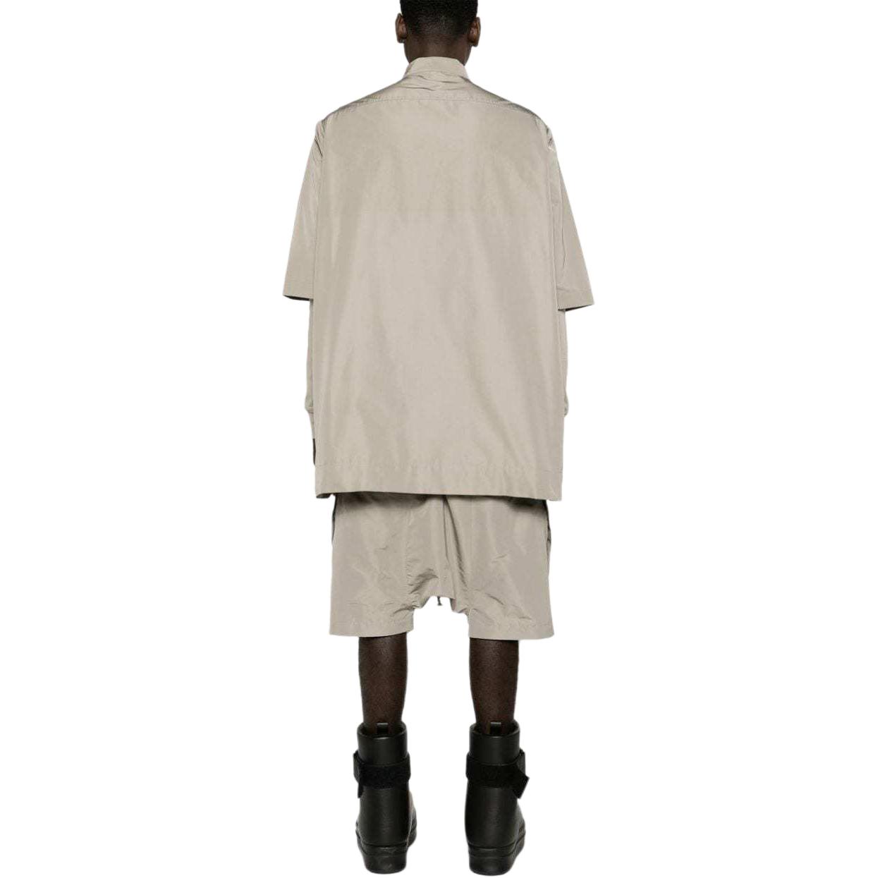 Shop Rick Owens Jaket Kasual Longgar Warna Kelabu Sejuk. RU01D3770FK-08