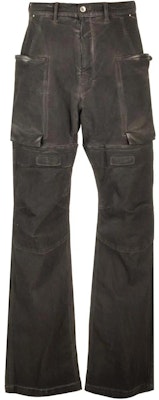 RICK OWENS Seluar Cargo Kaki Lebar Berzip Kelabu Gelap RR01D3321SDK-78 Buy RICK OWENS Seluar Cargo Kaki Lebar Berzip Kelabu Gelap RR01D3321SDK-78