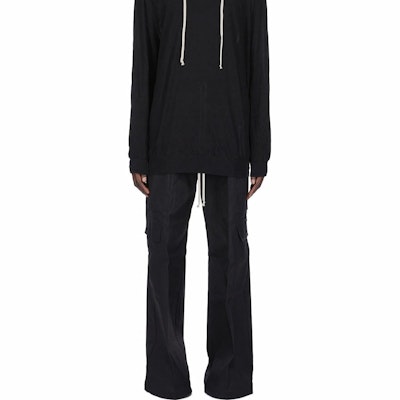 Rick Owens 水洗效果鉚釘彈性腰休閒長褲 RU01E5339TE-09 Shop Rick Owens 水洗效果鉚釘彈性腰休閒長褲 RU01E5339TE-09