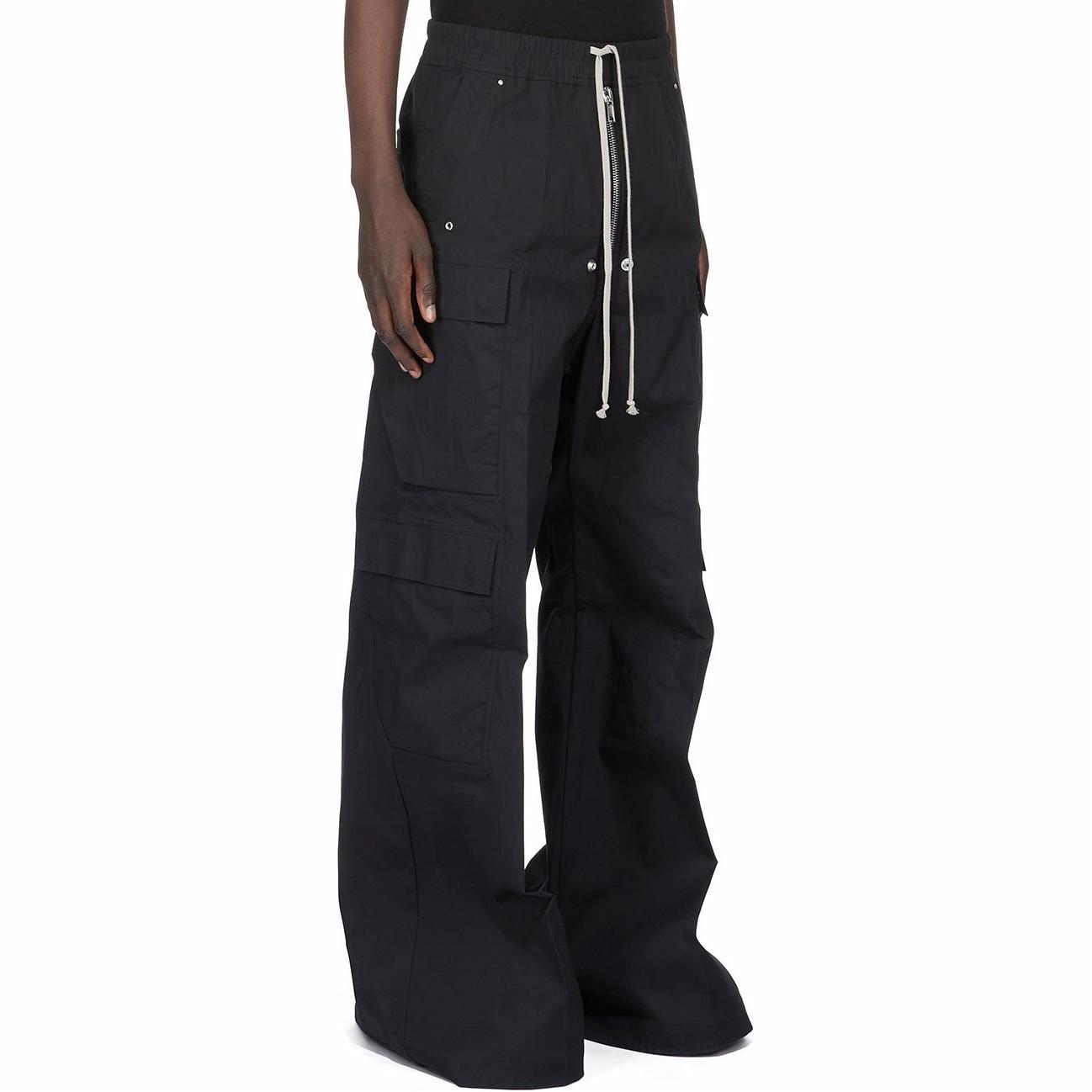 Purchase Rick Owens 水洗效果鉚釘彈性腰休閒長褲 RU01E5339TE-09