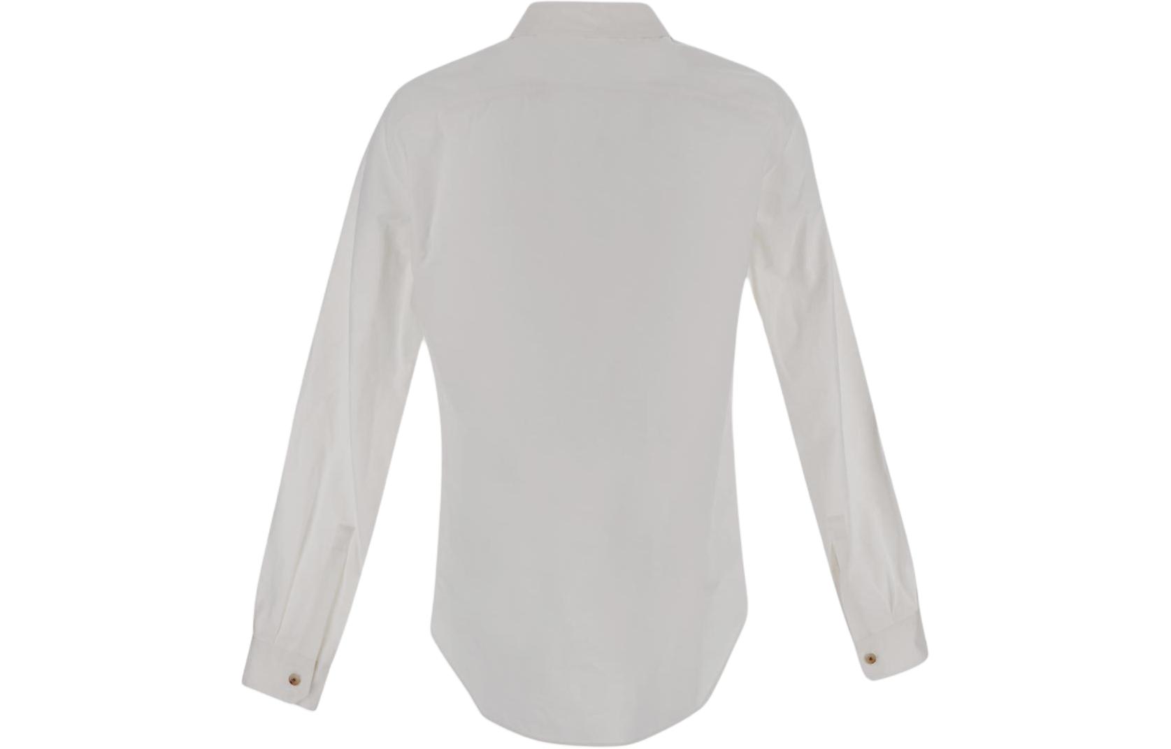 Lookbook Rick Owens  White Solid Slim Fit Button-Up Long Sleeve Shirt RL01D3299HP-11