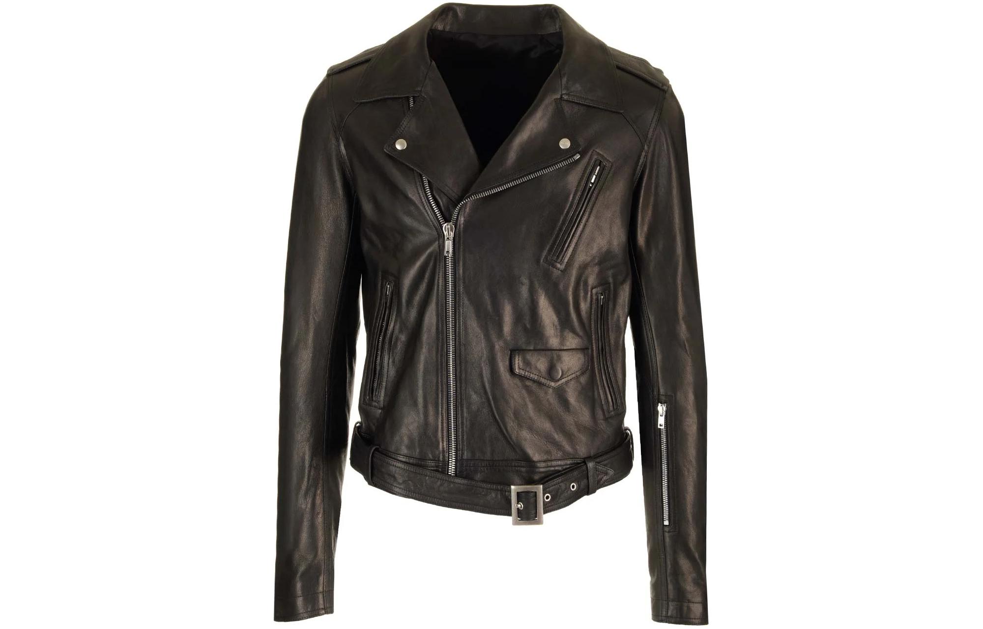 Rick Owens Asymmetric Zip Black Jacket for Men RU01D3772LNV-09