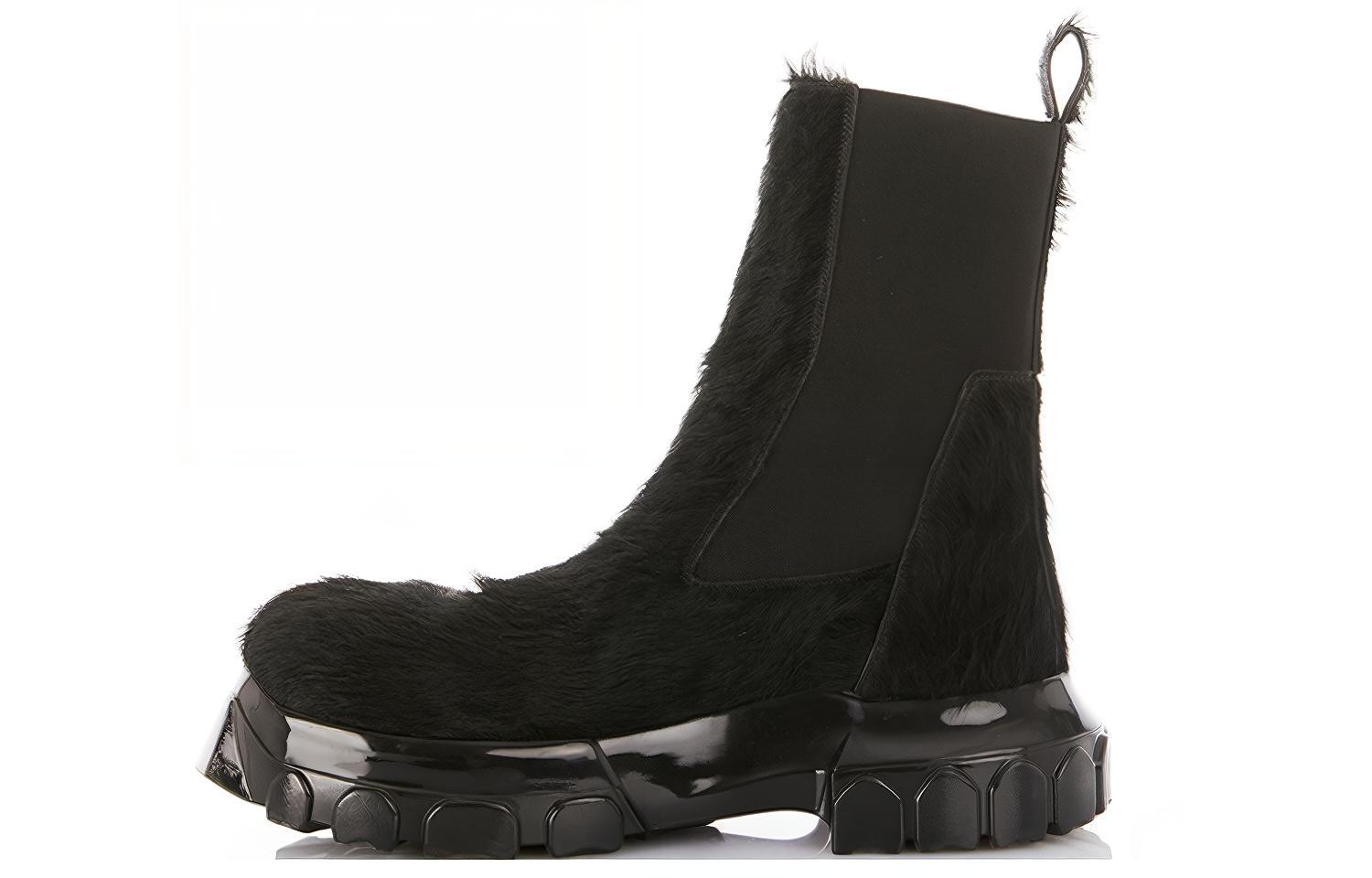 Rick Owens BEATLE BOZO 'Black Long Hair Chelsea'