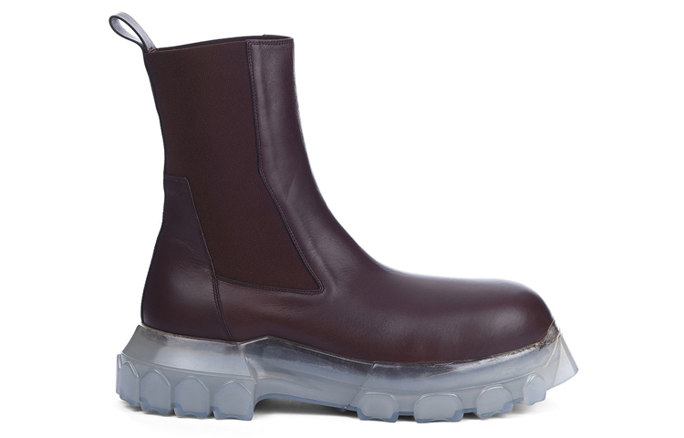 Rick Owens Beatle Bozo Chelsea Boots 'Dark Brown Calfskin' 圖 2