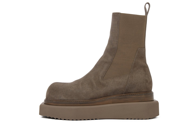 Rick Owens Beatle Turbo Cyclops Chelsea Boot 'Grey Suede'