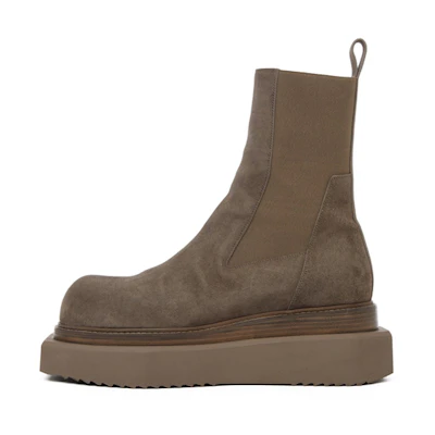 Rick Owens Beatle Turbo Cyclops Chelsea Boot 'Grey Suede'