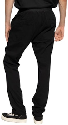 RICK OWENS Berlin Fit Rig Fabric Elastic Waist Drawstring Hem Pants Black Unisex. DU02C5392RIG09 Lookbook RICK OWENS Berlin Fit Rig Fabric Elastic Waist Drawstring Hem Pants Black Unisex. DU02C5392RIG09