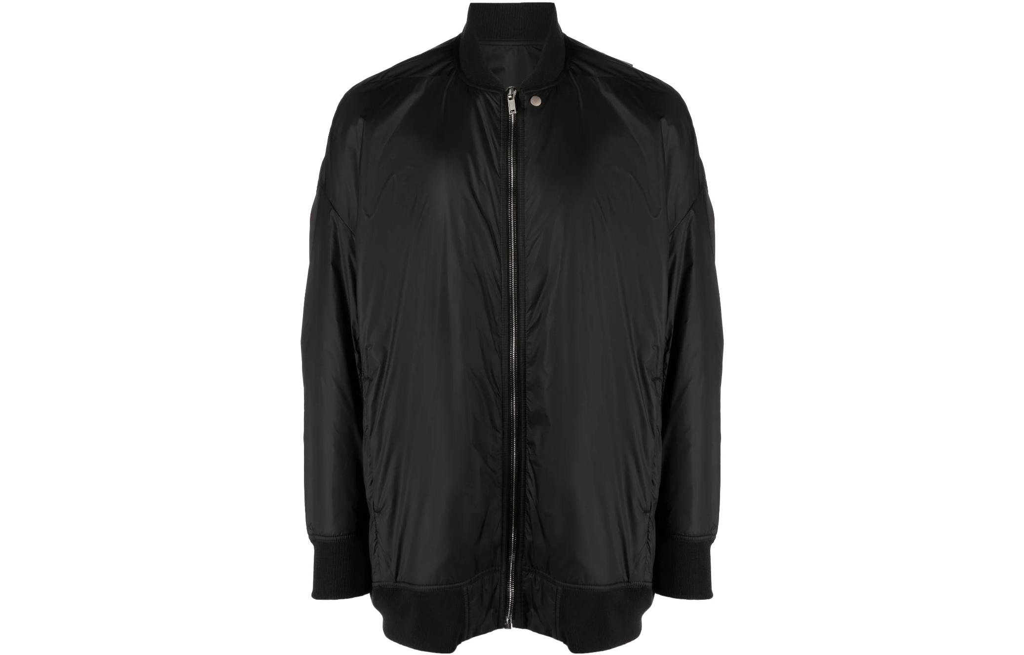 Rick Owens Black Fitted High Neck Jacket RR01C4795ND-09