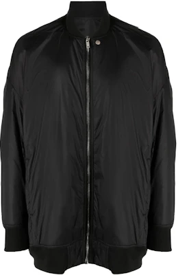 Rick Owens Jaket Hitam Leher Tinggi Fitted RR01C4795ND-09 Buy Rick Owens Jaket Hitam Leher Tinggi Fitted RR01C4795ND-09