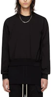 Rick Owens Black Oversized Crewneck Pullover Sweatshirt RU01D3289BA-09 Rick Owens Black Oversized Crewneck Pullover Sweatshirt RU01D3289BA-09