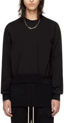 Rick Owens Black Oversized Crewneck Pullover Sweatshirt RU01D3289BA-09 Buy Rick Owens Black Oversized Crewneck Pullover Sweatshirt RU01D3289BA-09