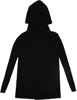 Rick Owens Black Solid Color Slim Fit Hoodie Long Sleeve RU19F4624 WS 09 Rick Owens Black Solid Color Slim Fit Hoodie Long Sleeve RU19F4624 WS 09