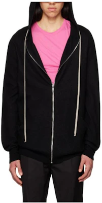 Rick Owens Jaket Hoodie Warna Hitam dengan Resleting RU01C4614WSB-09 Buy Rick Owens Jaket Hoodie Warna Hitam dengan Resleting RU01C4614WSB-09