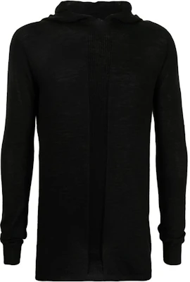 Rick Owens 黑色長版針織連帽上衣 RU02A5623M-09 Buy Rick Owens 黑色長版針織連帽上衣 RU02A5623M-09