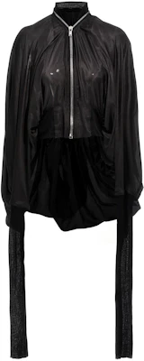Rick Owens Jaket Crewneck Zip-Up Hitam Solid RR01D3708SHMR-09 Buy Rick Owens Jaket Crewneck Zip-Up Hitam Solid RR01D3708SHMR-09