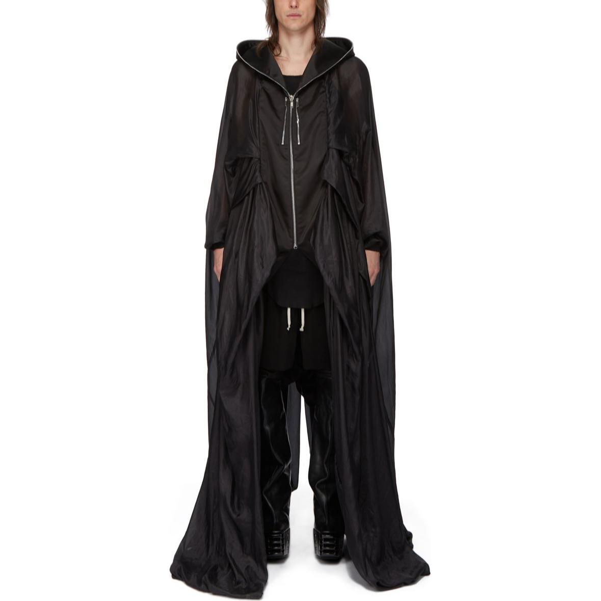 Rick Owens Black Unisex Lightweight Full-Zip Hoodie Jacket RR01D3905SHNBR-09