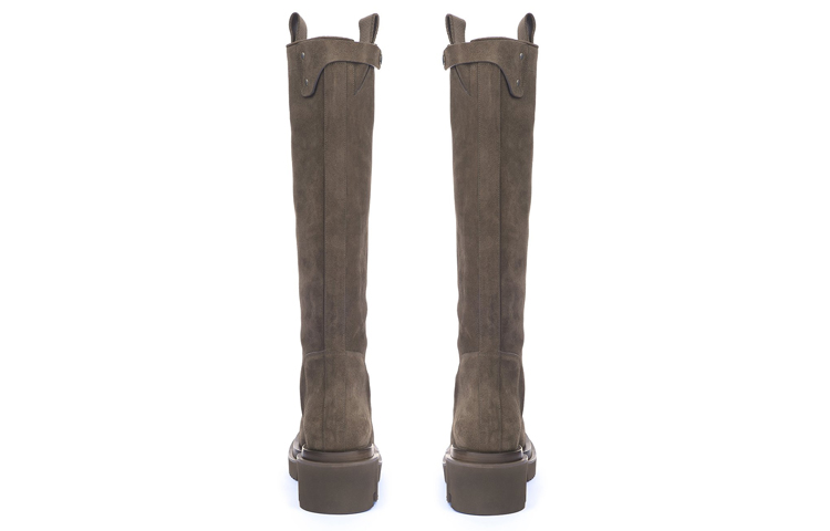 Rick Owens Bogun High 'Grey Velour Patchwork' 圖 4