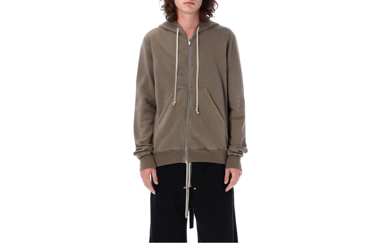 Rick Owens Brown Zip-Up Hoodie Jacket DU02C5276FEP3-3408