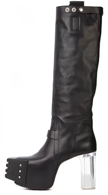 Rick Owens Sepatu Boots Kulit Tinggi 'Wax Matte Black' RU02B2827LCGGR-990 Buy Rick Owens Sepatu Boots Kulit Tinggi 'Wax Matte Black' RU02B2827LCGGR-990