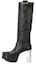 Buy Rick Owens Sepatu Boots Kulit Tinggi 'Wax Matte Black' RU02B2827LCGGR-990