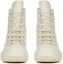 Lookbook Rick Owens Kulit Anak Lembu High-Top 'Comfort Fashion Putih' RU02C7890LPO-1111