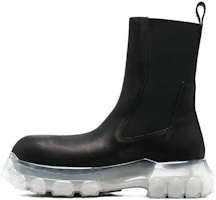Rick Owens Calfskin Round Toe Ankle Chelsea Boots 'Black' RU01C4881LWN0-90 Rick Owens Calfskin Round Toe Ankle Chelsea Boots 'Black' RU01C4881LWN0-90