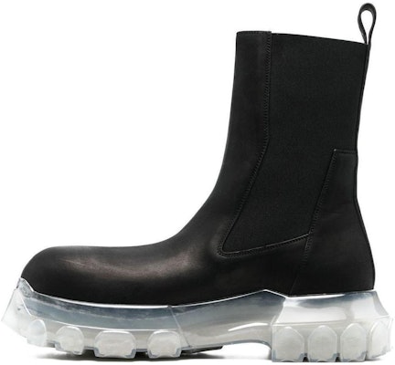 Rick Owens Calfskin Round Toe Ankle Chelsea Boots 'Black' RU01C4881LWN0-90 Buy Rick Owens Calfskin Round Toe Ankle Chelsea Boots 'Black' RU01C4881LWN0-90