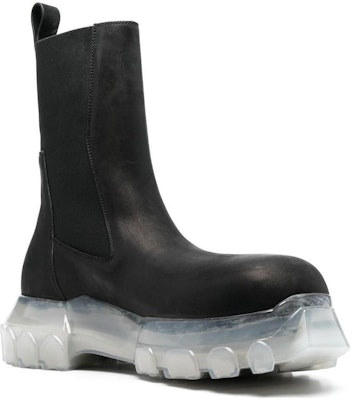 Rick Owens Calfskin Round Toe Ankle Chelsea Boots 'Black' RU01C4881LWN0-90 Order Rick Owens Calfskin Round Toe Ankle Chelsea Boots 'Black' RU01C4881LWN0-90
