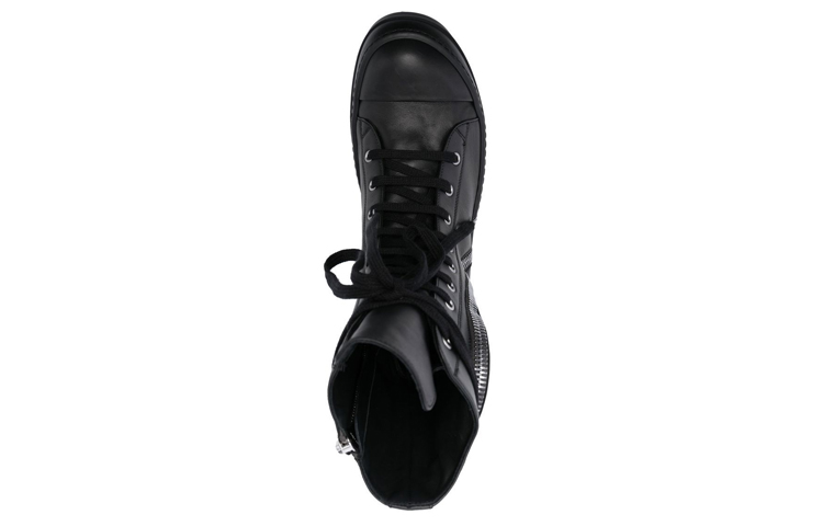 Rick Owens Cargo Basket 'Black Leather High-Top' 圖 4