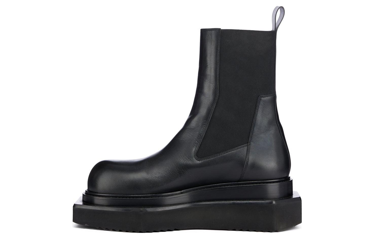 Buy Boot Chelsea Rick Owens 'Kulit Anak Lembu Hitam' RU02C7877LCG-09
