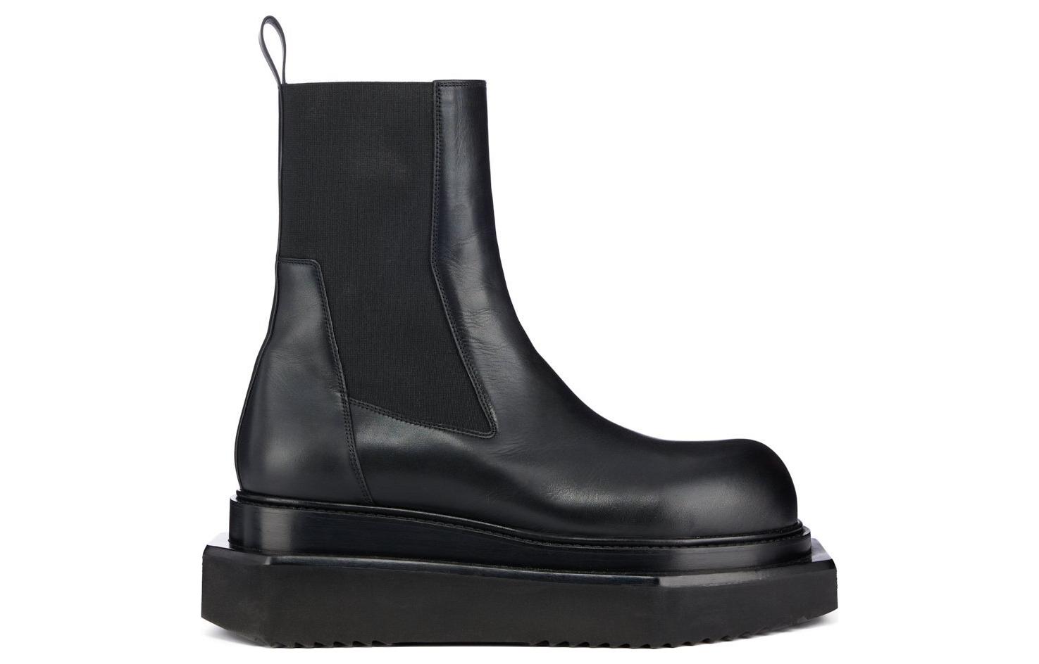 Rick Owens Chelsea Boot 'Black Calfskin' 圖 2